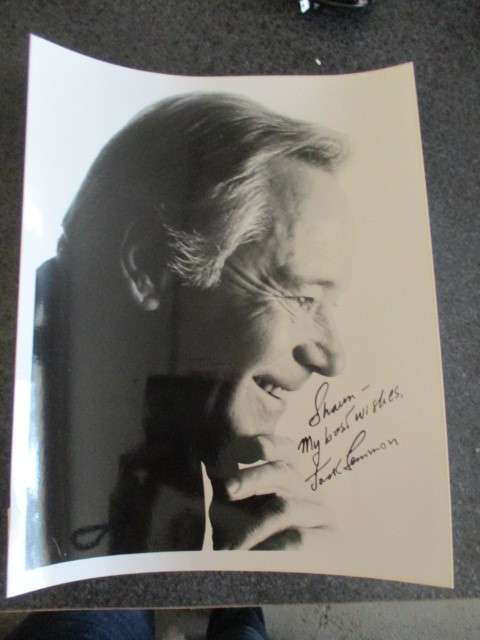 AUTOGRAPHED / SIGNED CLASSIC ACTOR JACK LEMMON A4 SIZE