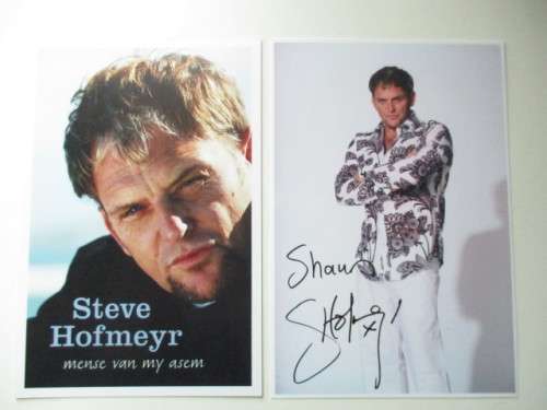 AUTOGRAPHED SIGNED - STEVE HOFMEYER AND FREE PIC