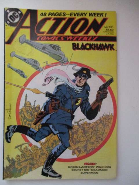 DC  COMICS -ACTION  - BLACKHAWK -  NO. 621  1988