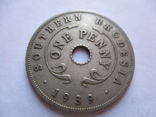 SOUTHERN RHODESIA - 1 PENNY - 1939 BEAUTIFUL DETAIL