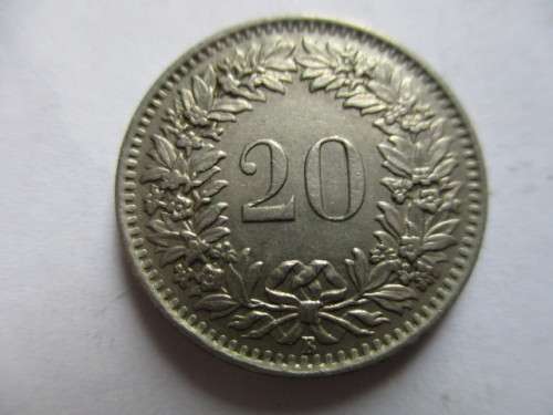 SWITZERLAND - 1962 - 20 KRONEN COIN