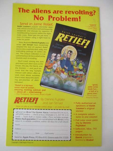 APPLE COMICS - FISH POLICE -  NO. 25  1990
