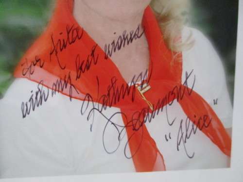 AUTOGRAPHED SIGNED - VOICE ACTOR - ALICE IN WONDERLAND - KATHRYN BEAUMONT  A4