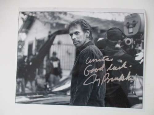 AUTOGRAPHED / SIGNED - JERRY BRUCKHEIMER - PRODUCER PIRATES OF CARRIBEAN A4
