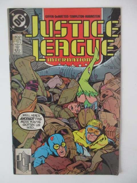 DC COMICS - JUSTICE LEAGUE -  NO. 21   1988