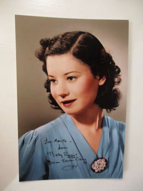AUTOGRAPHED / SIGNED - AMERICA`S FIRST CHILD FILM STAR `BABY PEGGY`