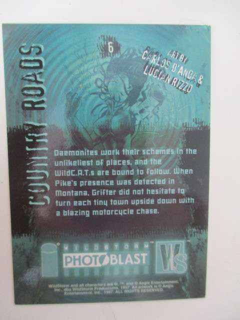PHOTO BLAST WILD STORM - TRADING CARDS  COUNTRY ROADS NO. 6