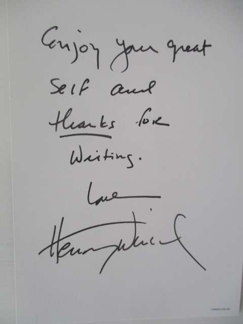 AUTOGRAPHED/ SIGNED - HENRY WINKLER - THE FONZ HAPPY DAYS