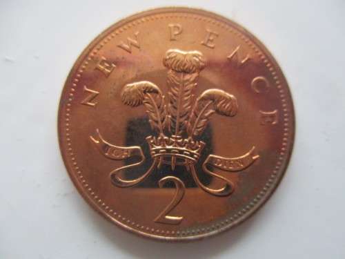 GREAT BRITAIN  - 2 NEW PENCE  1977 UNCIRCULATED
