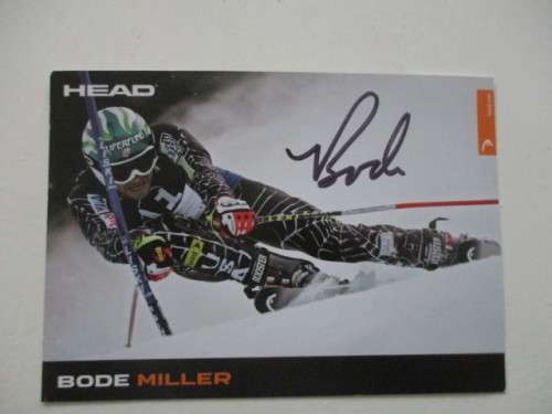 AUTOGRAPHED / SIGNED - BODE MILLER  - ALPINE SKIER