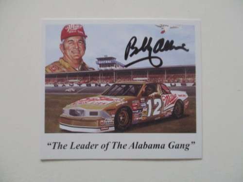 AUTOGRAPHED / SIGNED - BOBBY ALLISON NASCAR RACER