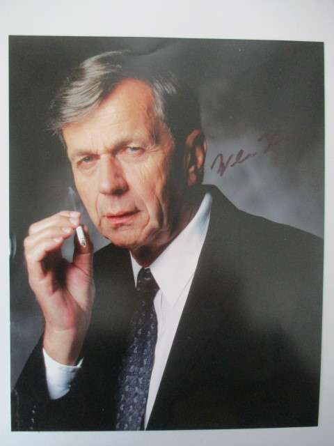 AUTOGRAPHED / SIGNED - WILLIAM BRUCE  DAVIS - SMOKING MAN X-FILES  A4 SIZE