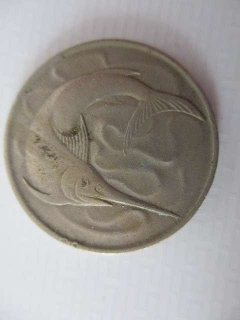 SINGAPORE 1968  20c   COIN - GREAT DETAIL