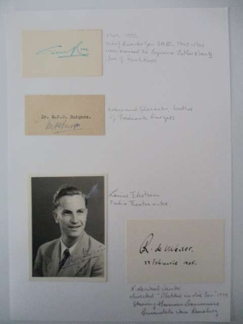 LOT OF PIONEERING AFR.   MOSTLY RADIO AND THEATRE PERSONALATIES - FILE FULL SEE BELOW