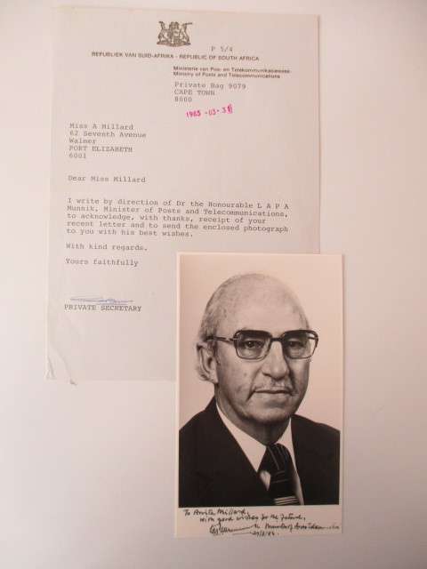 AUTOGRAPHED / SIGNED - LAPA MUNNIK 1983