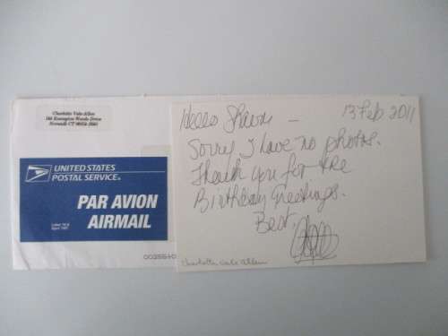 AUTOGRAPHED / SIGNED - CHARLOTTE VALE-ALLEN  AUTHOR