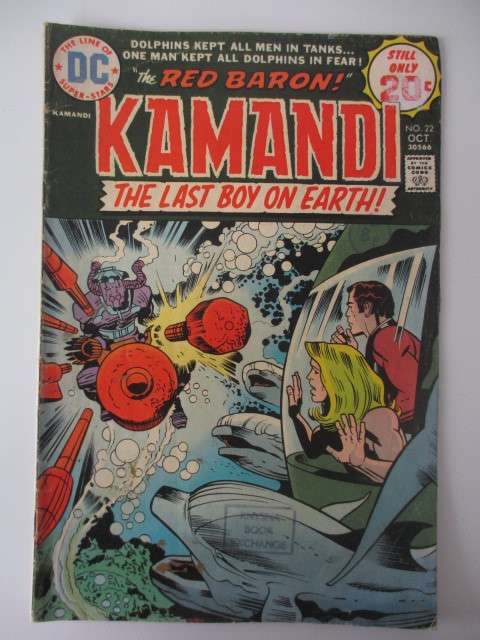 DC COMICS - THE RED BARON / KAMANDI - THE LAST BOY ON EARTH  VOL. 3  NO. 22  1974