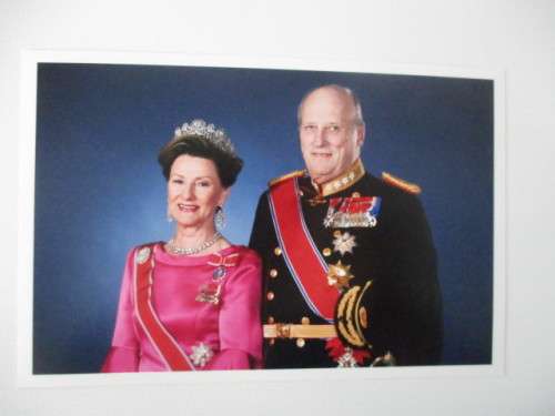PHOTOGRAPH OF THE KING AND QUEEN OF  NORWAY  2012