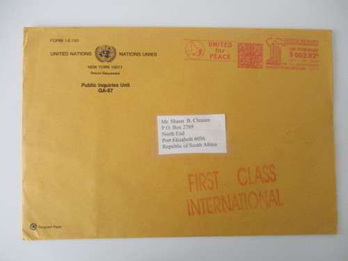 AUTOGRAPHED / SIGNED -  FORMER SECRETARY OF THE UNITED NATIONS ANTONIO GUTERRES