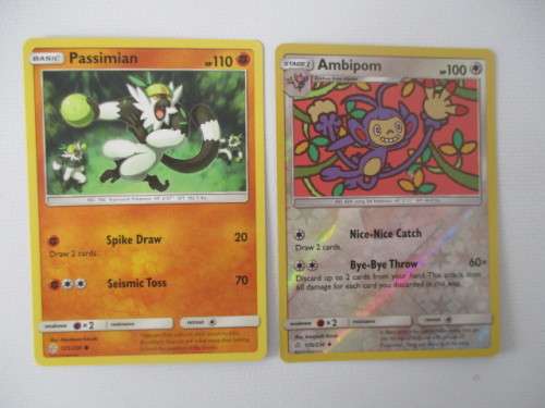 POKEMON - PASSIMIAN HP 110  / AMBIPOM FOIL CARD HP 100