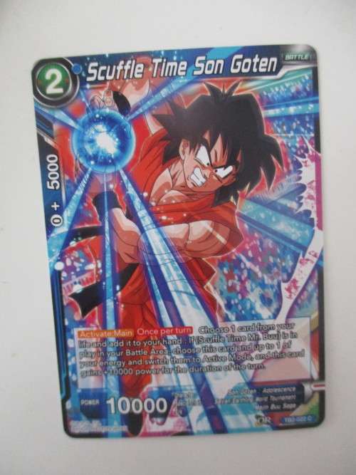 DRAGON BALL Z  TRADING CARD - COLOSSAL WARFARE -  SCUFFLE TIME SON GOTEN