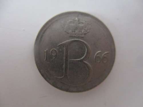 BELGIUM 25c  COIN -  1966