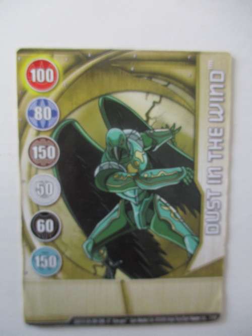 VINTAGE METAL BAKUGAN TRADING CARD  - 2008 - DUST IN THE WIND