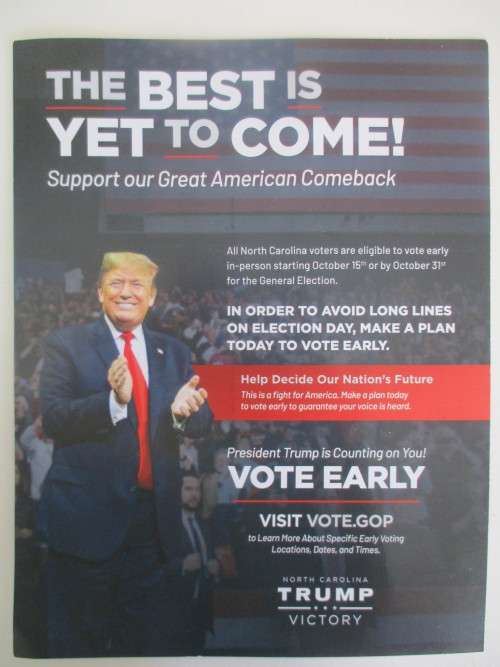 USA CAMPAIGN FLYER - USA - TRUMP VERSUS BIDEN