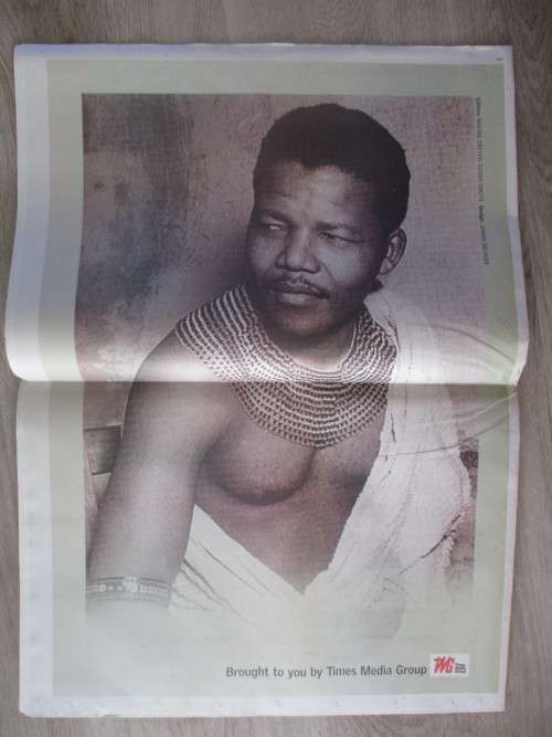 MANDELA NEWSPAPER INSERT - LET US REMEMBER HIM - SUNDAY TIMES - MANDELA