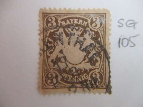 GERMANY BAVARIA 1876  LOT OF 4 STAMPS