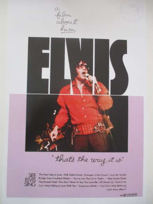 MINI ELVIS POSTER AND 3 COLLECTOR  ITEMS TRUST DEED DIXIE CARD FROM ELVIS PLUS MAGAZINE