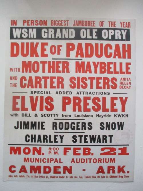 MINI ELVIS POSTER AND 3 COLLECTOR REPLICA ITEMS FROM ELVIS AND MAGAZINE
