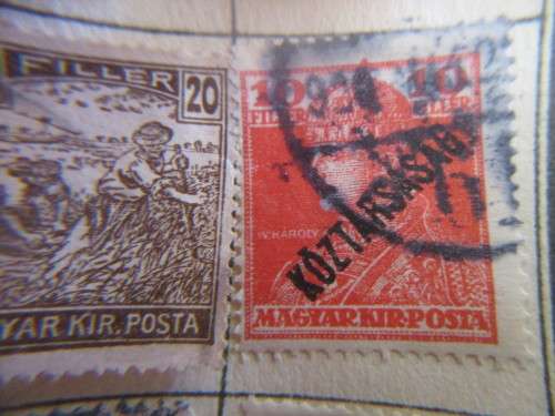 HUNGARY MOSTLY AND 3 NETHERLANDS USED MOUNTED STAMPS
