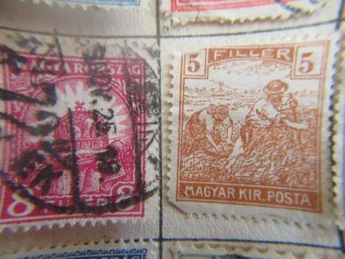 HUNGARY MOSTLY AND 3 NETHERLANDS USED MOUNTED STAMPS