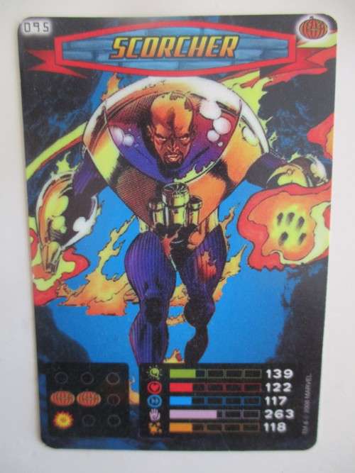 MARVEL TRADING CARDS - SPIDER-MAN / HEROES and VILLIANS  - NO. 95 -  SCORCHER