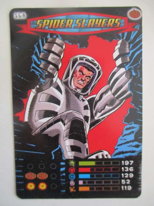 MARVEL TRADING CARDS - SPIDER-MAN / HEROES and VILLIANS  - NO. 168 SPIDER SLAYERS