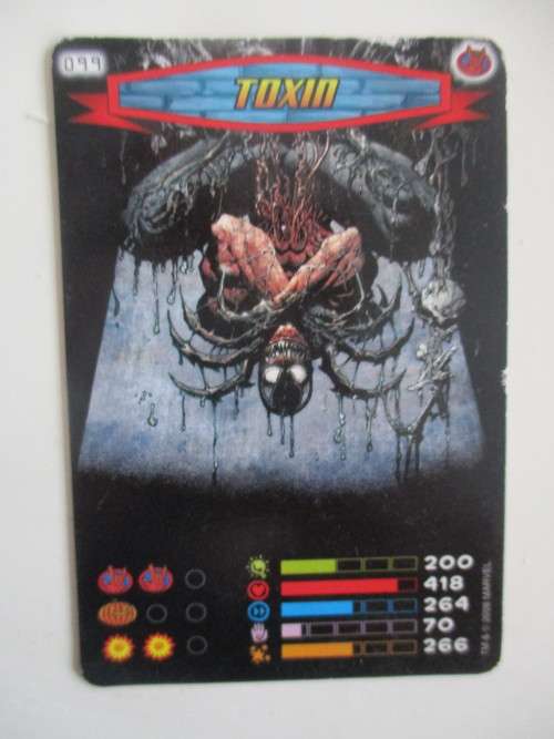 MARVEL TRADING CARDS - SPIDER-MAN / HEROES and VILLIANS  - NO. 99 TOXIN