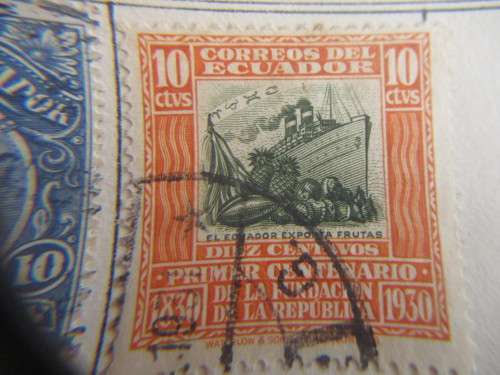 ECUADOR / FALKLAND ISLANDS USED AND  1 UNUSED STAMP MOUNTED