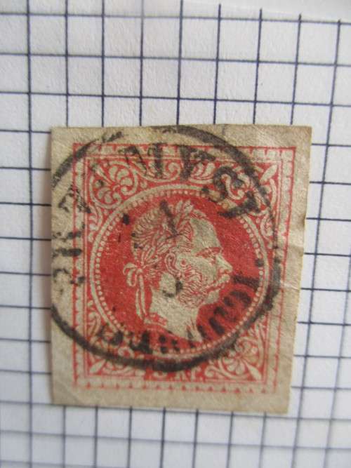 AUSTRIA - SINGLE USED MOUNTED STAMP EMPEROR FRANZ JOSEF 5KR