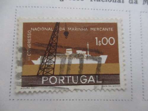 PORTUGAL LOT OF USED MOUNTED STAMPS 1958