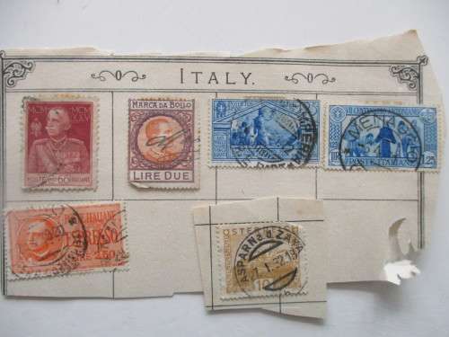 ITALY - USED MOUNTED STAMPS