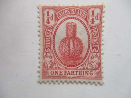 TURKS and CAICOS ISLANDS - UNUSED PREVIOUSLY MOUNTED STAMP