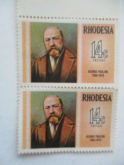 RHODESIA - MINT  - GEORGE PAULING 14c  STAMPS
