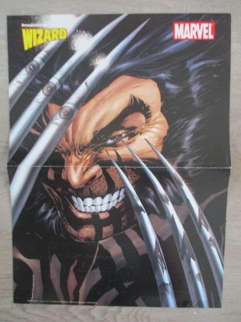 MARVEL POSTER PRESENTED  BY WIZARD 2 SIDED POSTER - 26 X  35 CM