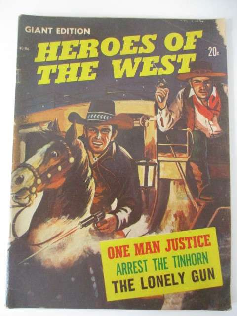 VINTAGE COWBOY COMIC BOOK - HEROES OF THE WEST