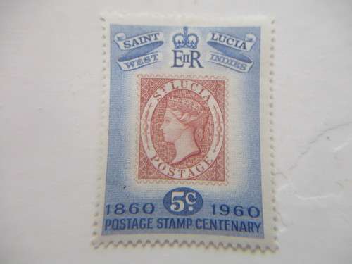 SAINT LUCIA  1860 - 1960 CENTENARY UNUSED PREVIOUSLY MOUNTED STAMP
