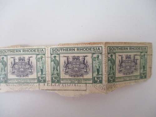 SOUTHERN RHODESIA  LOT OF 3 USED MOUNTED STAMPS