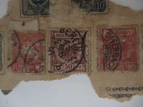 GERMANY REICHS POST CREST STAMPS USED MOUNTED