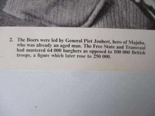 VINTAGE PRINT OF - GENERAL PIET JOUBERT HERO OF MAJUBA  39CM