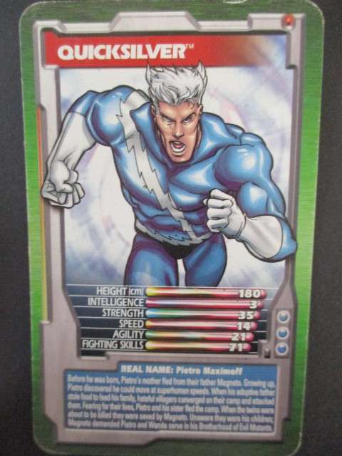 TRUMPS MARVEL TRADING CARD 2003 - QUICKSILVER